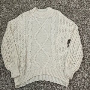 SO cable knit sweater